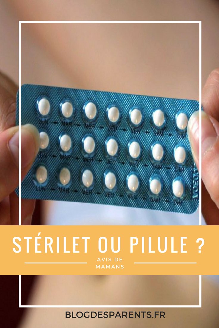 sterilet ou pilule